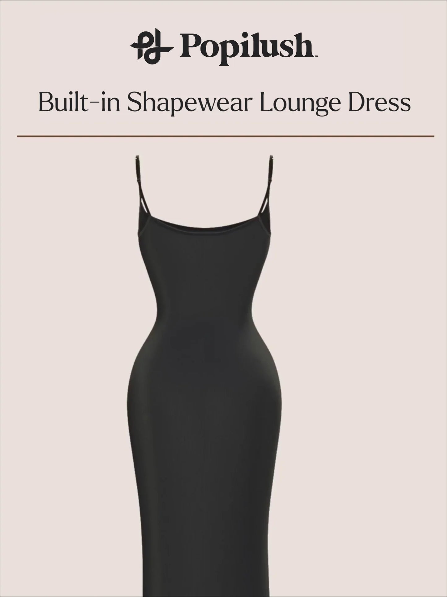 Shapewear Inbuilt Sculpting Pink Dress