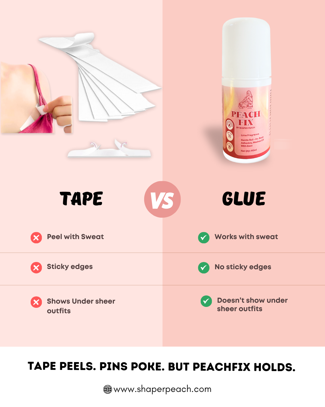 How Is PeachFix Body Adhesive Glue Better Than Body Tape?