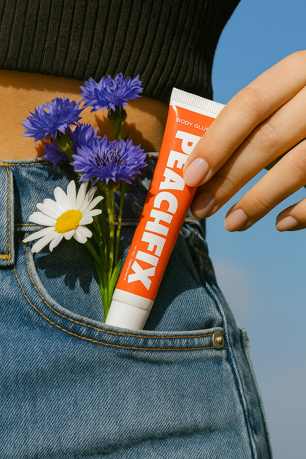 [New-Packing] PeachFix Body Glue – Sweat-Proof, No-Slip Hold (20ML)