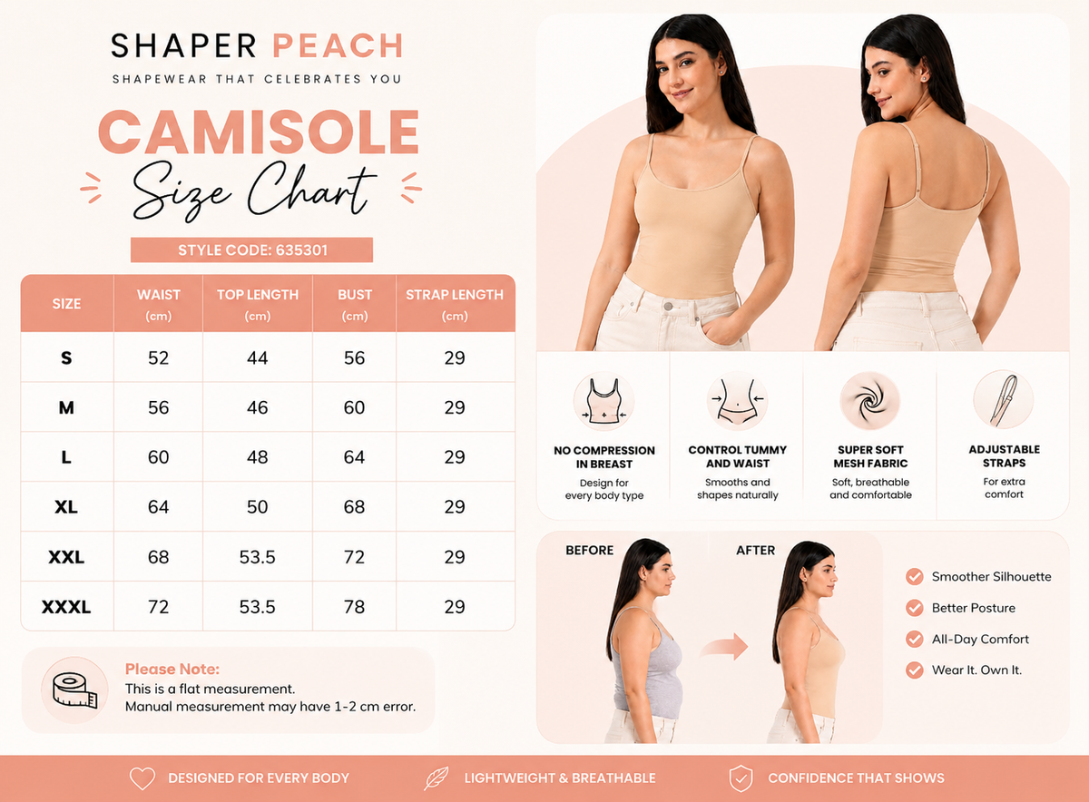 Shaper Peach Shapewear Camisole Top