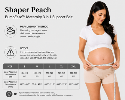 Shaper Peach BumpEase™ Maternity 3 in 1 Support Belt