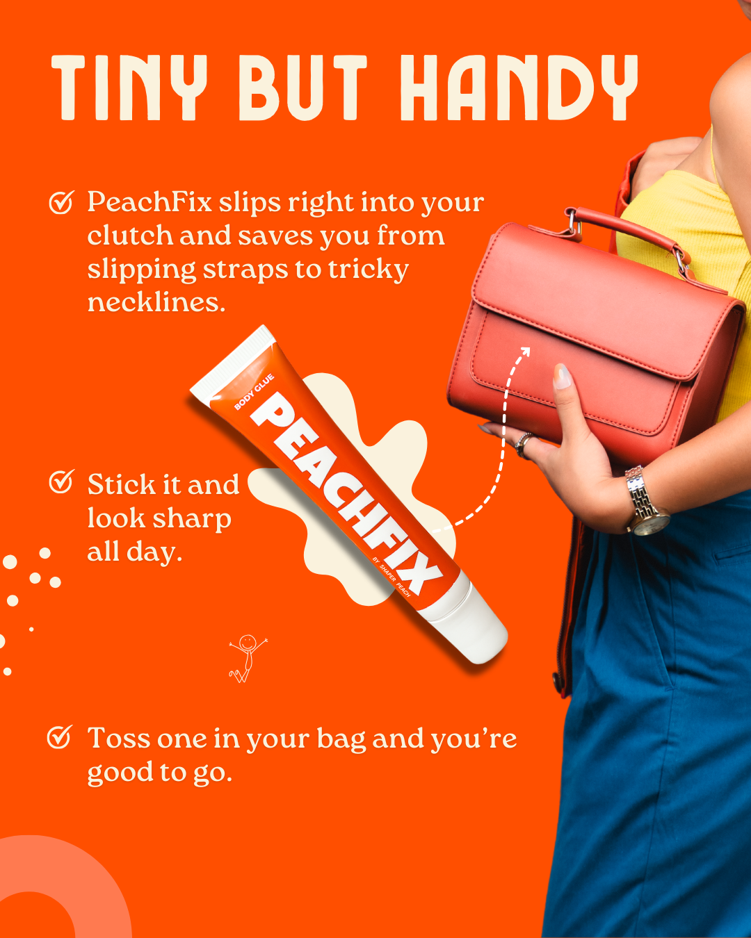 [New-Packing] PeachFix Body Glue – Sweat-Proof, No-Slip Hold (20ML)