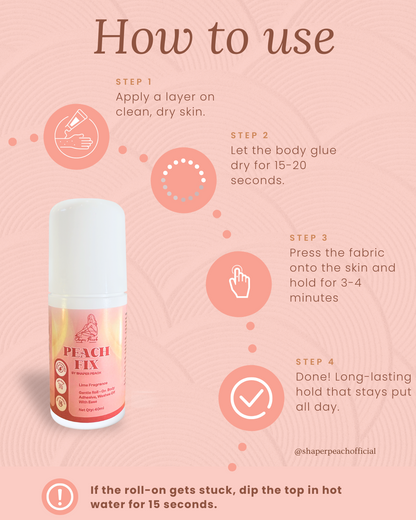 PeachFix Body Adhesive Glue (Safe For All Skin Type)