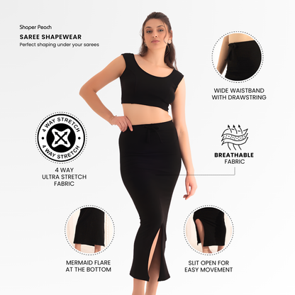 Shaper Peach Saree Shaper