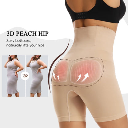 High Waist Tummy Shaper Shorts - Instant Slim Look