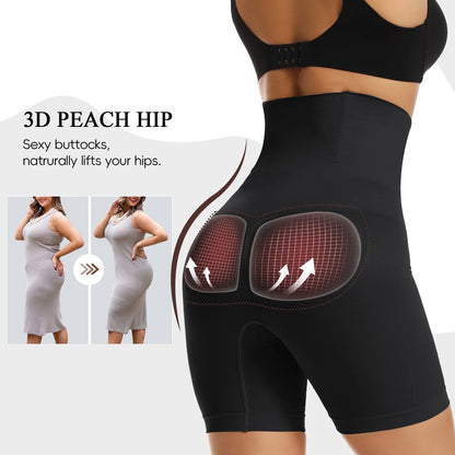 High Waist Tummy Shaper Shorts - Instant Slim Look